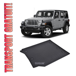 Tavita Portbagaj JEEP Wrangler 5 usi 2019-prezent, protectie portbagaj, din cauciuc 100%, pentru autoturismul JEEP Wrangler 5-door