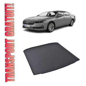 Tavita Portbagaj SKODA Superb Liftback 2024-prezent, protectie portbagaj, din cauciuc 100%, pentru autoturismul SKODA Superb Liftback