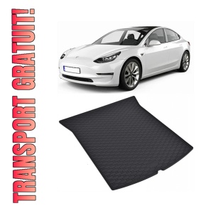 Tavita Portbagaj TESLA Model 3 2017-prezent, protectie portbagaj, din cauciuc 100%, pentru autoturismul TESLA Model 3