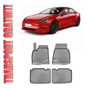 Tesla Model S, Coupe, Din 07.2012 - 03.2015 , Set Covorase Auto Tip Tavita Premium 3D, din cauciuc