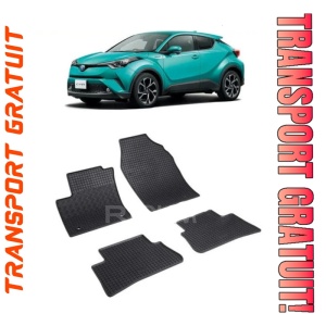 Toyota C-Hr, Suv, fabricat din 01.2017 - Prezent, set covorase auto dedicate, din cauciuc 100% Premium