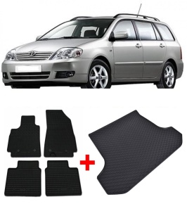 Toyota Corolla Set Covorase + tavita portbagaj auto Toyota CorollaCrossHybrid fabricatie 11.2022 - prezent, caroserie suv, cu / fara roata de rezerva - Img 2
