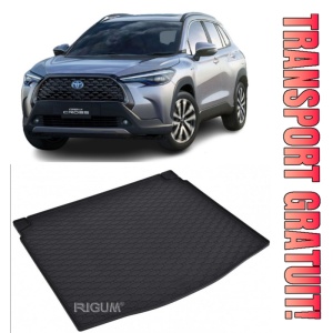 Toyota Corolla Tavita pentru portbagaj din cauciuc, compatibila Toyota CorollaCrossHybrid fabricatie 11.2022 - prezent, caroserie suv, cu / fara roata de rezerva