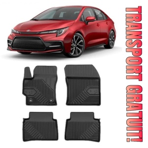 Toyota Corolla XII E210 Din 02.2019 - Prezent, Hatchback , Set Covorase Auto Tip Tavita Premium 3D, din cauciuc - Img 1