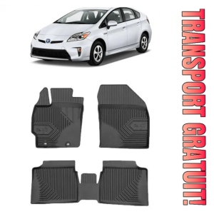 Toyota Prius III Din 06.2009 - 03.2016, Hatchback , Set Covorase Auto Tip Tavita Premium 3D, din cauciuc