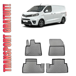 Toyota Proace City, Van, Din 03.2020 - Prezent, Ampatament Scurt , Set Covorase Auto Tip Tavita Premium 3D, din cauciuc