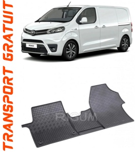 Toyota Proace II, Van, fabricat din 01.2016 - Prezent, 2-3 Locuri, set covorase auto dedicate, din cauciuc 100% Premium accesorii pentru autoturismul tau - masina v153962