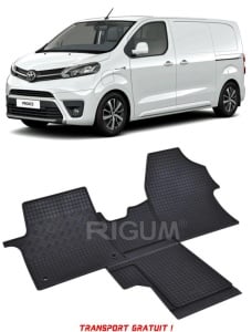 Toyota Proace II, Van, fabricat din 01.2016 - Prezent, 2 Locuri, set covorase auto dedicate, din cauciuc 100% Premium - Transport Gratuit accesorii pentru autoturismul tau - masina v37508