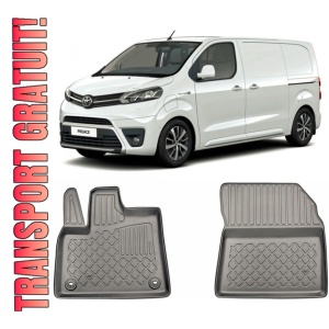 Toyota Proace Set covorase auto tip tavita compatibile Toyota Proace City fabricatie 03.2020 - prezent, caroserie van, 2-3 locuri, ampatament scurt si lung