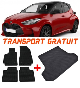 Toyota Yaris Set Covorase + tavita portbagaj auto Toyota Yaris II, caroserie hatchback, fabricatie 10.2005 - 2011 accesorii pentru autoturismul tau - masina v436