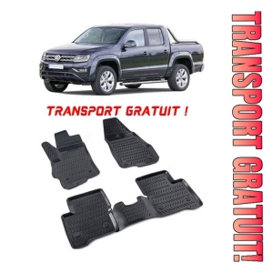 Volkswagen Amarok 2010 - 2023 Set 4 covorase auto din cauciuc tip tavita premium line 3D - Transport Gratuit!