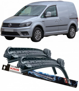 Volkswagen Caddy III Box Body/Mpv Set 2 stergatoare parbriz Bosch Aerotwin 600/475mm compatibile cu Volkswagen CADDY III Box Body/MPV (2KA, 2KH, 2CA, 2CH) (2004-2015) (60 cm / 47.5 cm) accesorii pentru autoturismul tau - masina v116878