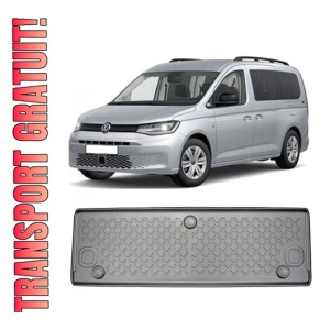 Volkswagen Caddy Maxi Din 11.2020 - Prezent, Van, 7 Locuri, Rand 3 , Set Covorase Auto Tip Tavita Premium 3D, din cauciuc
