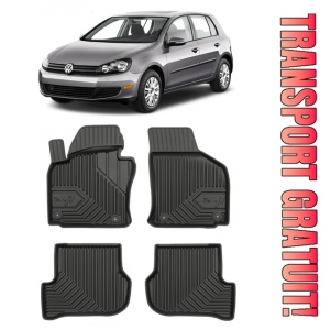 Volkswagen Golf 5 Din 10.2003 - 09.2012, Hatchback , Set Covorase Auto Tip Tavita Premium 3D, din cauciuc
