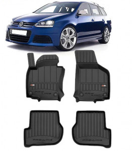Volkswagen Golf 5 Din 10.2003 - 2008, Combi , Set Covorase Auto Tip Tavita Premium 3D, din cauciuc accesorii pentru autoturismul tau - masina v161959