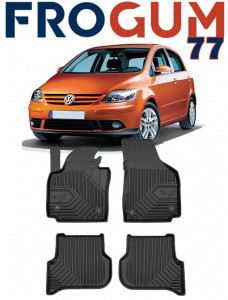 Volkswagen Golf 5 Plus Din 01.2005 - 2009, Hatchback , Set Covorase Auto Tip Tavita Premium 3D, din cauciuc accesorii pentru autoturismul tau - masina v164396
