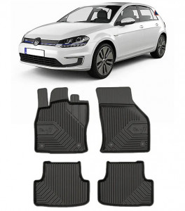 Volkswagen Golf E-7 Din 2014 - Prezent, Hatchback , Set Covorase Auto Tip Tavita Premium 3D, din cauciuc accesorii pentru autoturismul tau - masina v164348