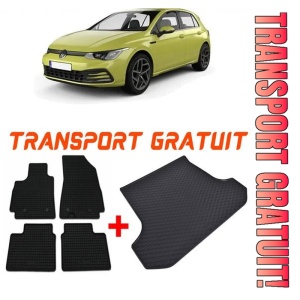Volkswagen Golf VIII din 2019 - Prezent Hatchback *1 , Set Covorase + tavita portbagaj auto