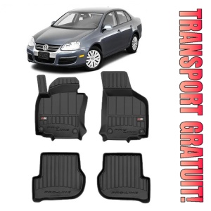 Volkswagen Jetta V, Sedan, Din 08.2005 - 2011 , Set Covorase Auto Tip Tavita Premium 3D, din cauciuc