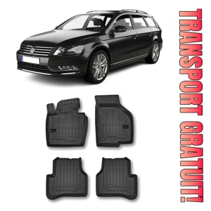 Volkswagen Passat B6, Combi, Din 2005 - 09.2010 , Set Covorase Auto Tip Tavita Premium 3D, din cauciuc