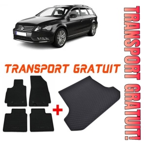 Volkswagen Passat B6 din 2005 - 09.2010 Combi *2 , Set Covorase + tavita portbagaj auto