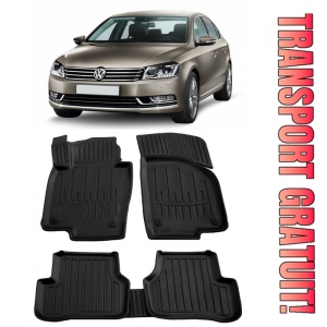 Volkswagen Passat B7 (2010-2014) Set covorase auto cauciuc G.Modern Line 3D