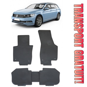 Volkswagen Passat B8 Combi (2015 - prezent) Set 5 covorase auto cauciuc Exclusive Line