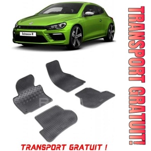 Volkswagen Scirocco III, Coupe, fabricat din 06.2008 - 2017, set covorase auto dedicate, din cauciuc 100% Premium - Transport Gratuit