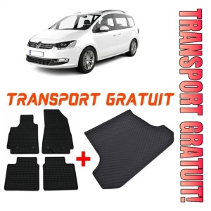 Volkswagen Sharan II din 09.2010 - Prezent Van 5 Locuri *1, Set Covorase + tavita portbagaj auto