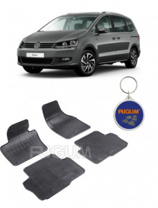 Volkswagen Sharan II, Van, fabricat din 09.2010 - Prezent, 5 Locuri, set covorase auto dedicate, din cauciuc 100% Premium accesorii pentru autoturismul tau - masina v159898