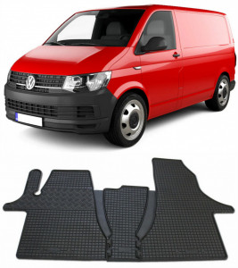 Volkswagen T6 Caravelle fabricat din 2019 - Prezent, Van, 2-3 Locuri, set covorase auto dedicate, din cauciuc 100% Premium accesorii pentru autoturismul tau - masina v150746