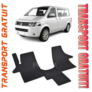 Volkswagen T6 fabricat din 2003 - 05.2015, Van, set covorase auto dedicate, din cauciuc 100% Premium