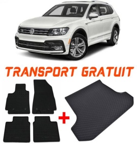 Volkswagen Tiguan II din 05.2016 - Prezent Suv Portbagaj Superior *2, Set Covorase + tavita portbagaj auto accesorii pentru autoturismul tau - masina v1964