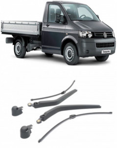 Volkswagen Transporter T5 Platform Brat stergator pentru luneta spate cu lamela 460 mm, compatibil cu Volkswagen Transporter T5 Platform Van fabricat intre 2003-2015, calitate extra accesorii pentru autoturismul tau - masina v92237