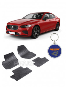 Volvo S60 II, Sedan, fabricat din 06.2010 - 09.2018, set covorase auto dedicate, din cauciuc 100% Premium accesorii pentru autoturismul tau - masina v159981