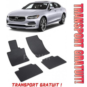 Volvo S90, Sedan, fabricat din 09.2016 - Prezent, set covorase auto dedicate, din cauciuc 100% Premium - Transport Gratuit