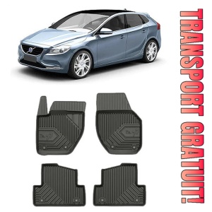 Volvo V40 II Din 07.2012 - Prezent, Combi , Set Covorase Auto Tip Tavita Premium 3D, din cauciuc