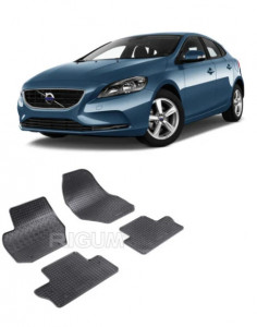 Volvo V60 I, Combi, fabricat din 10.2010 - 01.2018, set covorase auto dedicate, din cauciuc 100% Premium accesorii pentru autoturismul tau - masina v159990