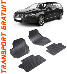 Volvo V70 III, Combi, fabricat din 09.2007 - 2016, set covorase auto dedicate, din cauciuc 100% Premium accesorii pentru autoturismul tau - masina v154277