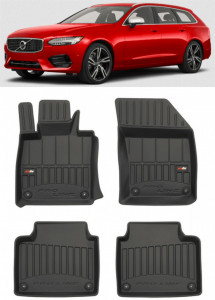 Volvo V90 II, Combi, Din 09.2016 - Prezent , Set Covorase Auto Tip Tavita Premium 3D, din cauciuc accesorii pentru autoturismul tau - masina v170516