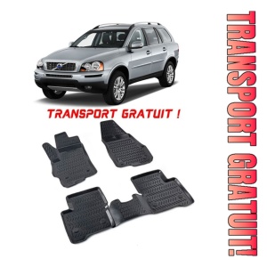 Volvo XC-90 (II) 2002-2014 Set 4 covorase auto din cauciuc tip tavita premium line 3D - Transport Gratuit!