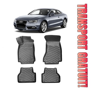 Audi A5 II 2016-2025 Set 4 covorase auto din cauciuc tip tavita premium line 3D
