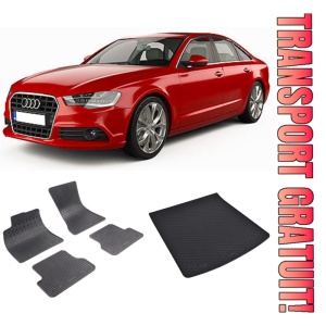 Audi A6 C7 din 03.2011 - 05.2018 Sedan *2 , Set Covorase + tavita portbagaj auto
