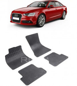 Audi A6 C7, Sedan, fabricat din 03.2011 - 05.2018, set covorase auto dedicate, din cauciuc 100% Premium accesorii pentru autoturismul tau - masina v158935