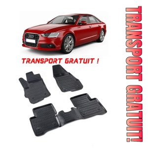 Audi A6 C7 (Typ 4G) 2011-2015 Set 4 covorase auto din cauciuc tip tavita premium line 3D - Transport Gratuit!