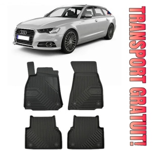 Audi A6 C8 Din 09.2018 - Prezent, Combi , Set Covorase Auto Tip Tavita Premium 3D, din cauciuc