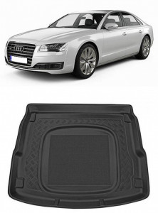 Audi A8 D4 Sedan din 01.2010 - 09.2013, Tavita Pentru Portbagaj Lux Premium Dedicata, Roata Rezerva Mica / Kit Reparatie *2 accesorii pentru autoturismul tau - masina v199589
