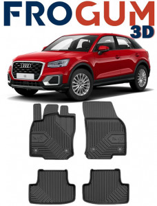 Audi Q2 Din 10.2016 - Prezent, Suv , Set Covorase Auto Tip Tavita Premium 3D, din cauciuc accesorii pentru autoturismul tau - masina v166903