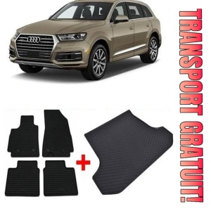 Audi Q7 4M din 06.2015 - Prezent Suv 5 Locuri *1, Set Covorase + tavita portbagaj auto