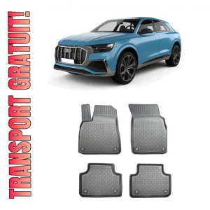 Audi Q8 4M, Suv, Din 07.2018 - Prezent , Set Covorase Auto Tip Tavita Premium 3D, din cauciuc